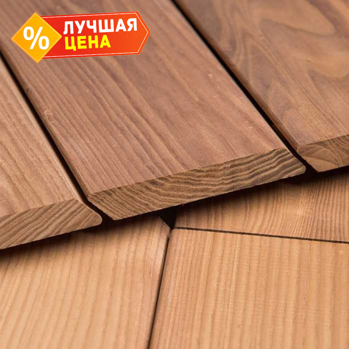 Планкен скошенный 25x140x4000 мм Экстра термо-ель