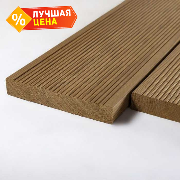 Шпунт 25x140x5000 мм А термо-лиственница Коричневый